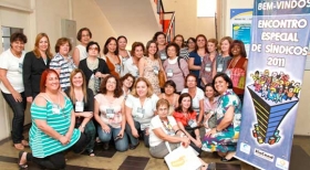 Grupo de síndicas presentes ao simpósio